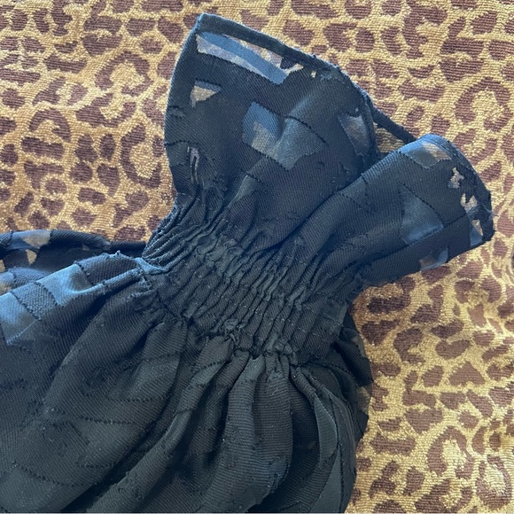 NWOT-ZARA-Women’s Black Oversized Long Sleeved Top-L - Picture 6 of 11